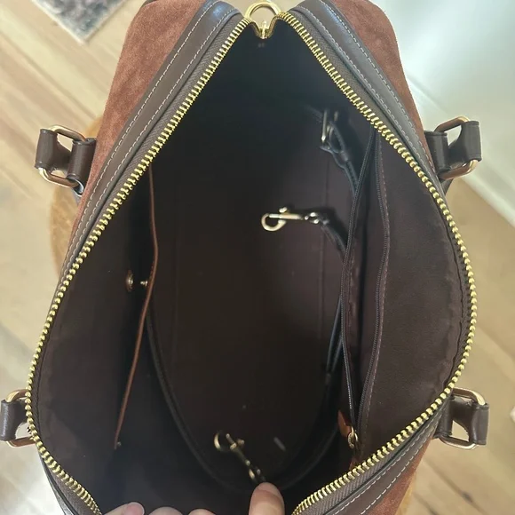 COACH Suede Large Rowan - Picture 3 of 5